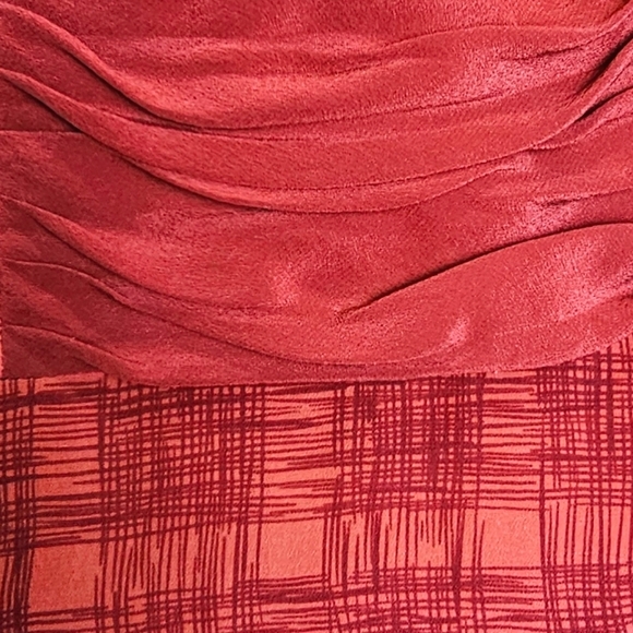 ANTHRO Girls From Savoy Red Goji Plaid Silk Sleeveless Dress Size 4 - Picture 15 of 15